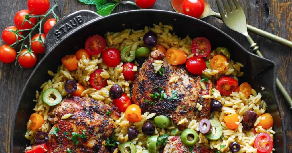 Greek Chicken Orzo – Julia’s Album